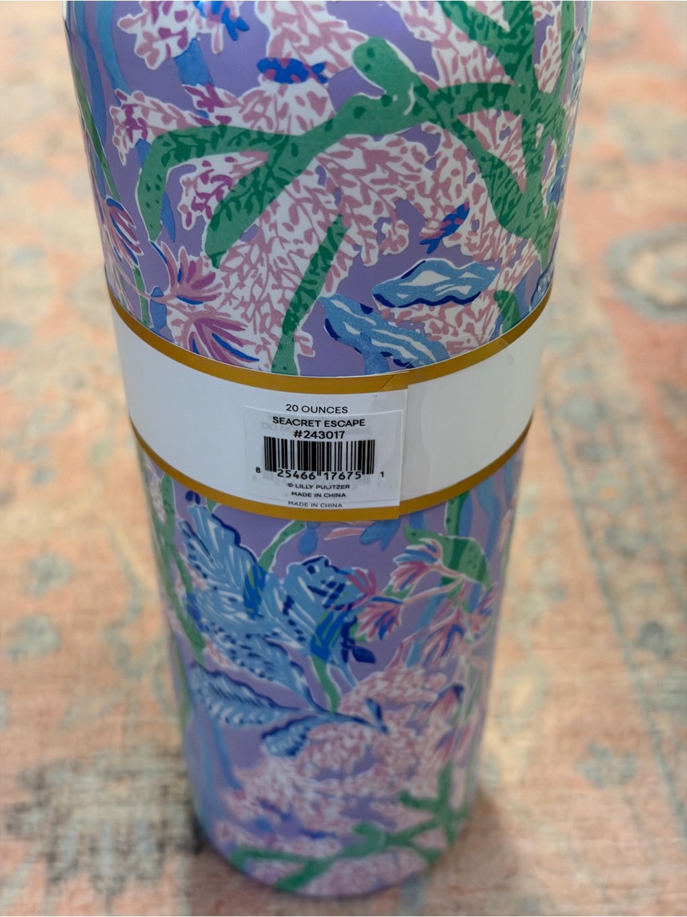 Brand New Lilly Pulitzer Seacret Escape Stainless Steel Water Bottle - Picture 6 of 9